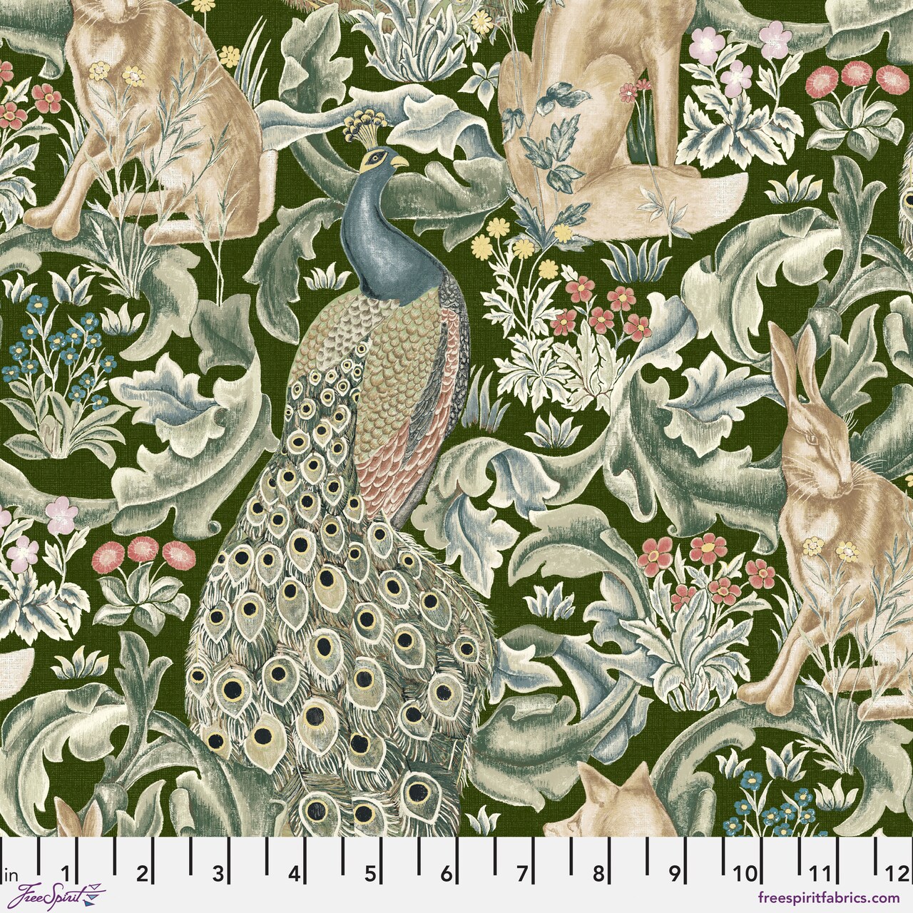 Forest in Wooded (pwwm031.wooded) | The Oxford Holiday Collection | The Original Morris & Co | Free Spirit